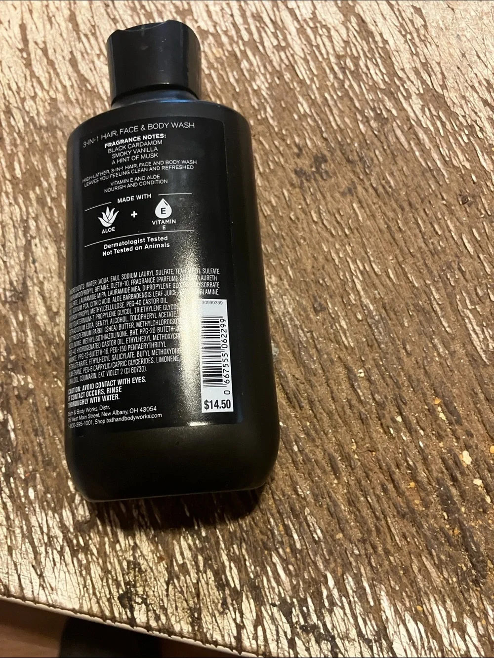 Bath & Body Works Noir Men's 3-in-1 Wash - Black & Gold